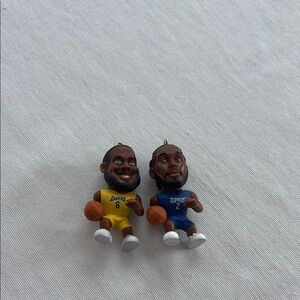 Basketball Player Keychains in Yellow and Blue